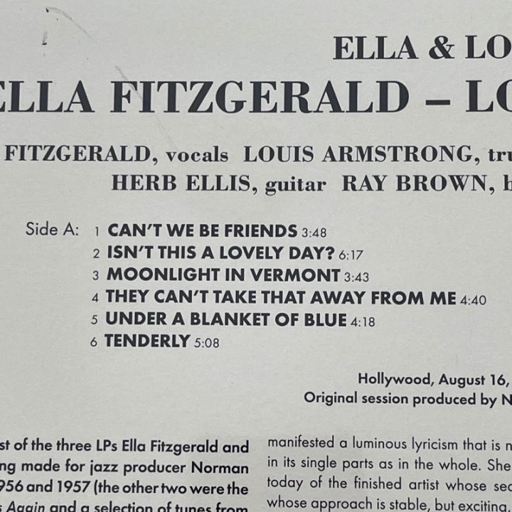 แผ่นเสียง-ella-fitzgerald-amp-louis-armstrong-ella-and-louis-vinyl-lp-album-bonus-cd-edition-แผ่นเสียงมือหนึ่ง