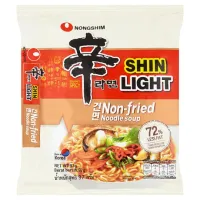 นงชิม ชิน ไลท์ บะหมี่กึ่งสำเร็จรูปพร้อมซองเครื่องปรุงรสเผ็ด 97กรัม/Nongshim chinlai instant noodle with sachet spices 97 grams