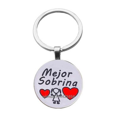Mejor Sobrina Alloy Key Chain WomenS Spanish Niece Key Ring Jewelry Llaveros Para Mujer Key Chains