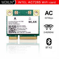 network card wifi adapter for in AC7265 Dual Band mini PC-E WIFI CARD for in 7265AC 802.11ac 2x2 WiFi + Bluetooth 4.2