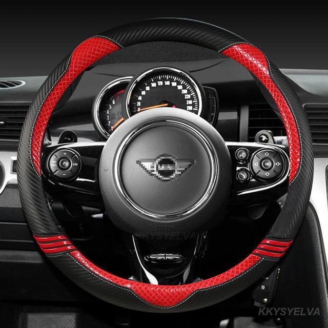 yf-carbon-fiber-leather-car-steering-wheel-cover-38cm-for-mini-cooper-s-jcw-one-f54-f55-f56-f60-r60-r61-auto-accessories