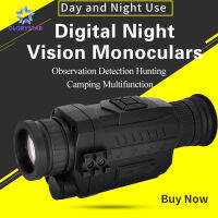 GloryStar อินฟราเรดดิจิตอล Night Vision monoculars เต็มมืด 5x40 200 เมตรช่วงล่าสัตว์ตาข้างเดียว Night Vision Optics