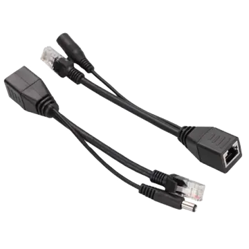 Allan POE Splitter / Power Over Ethernet Passive PoE Adapter Injector+ Splitter Kit PoE Cable