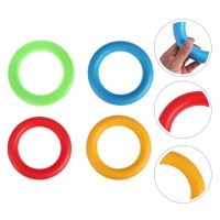 4 Pcs Silent Gymnastics Rings PE Toy Kids Playset Plastic Circle Throwing Child Basketball Toys