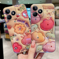 เคสโทรศัพท์ปลอก Realme C51 C53 NFC เคส Phone Case 3D ที่สร้างสรรค์ของปลอกดอกทิวลิปแวว Rhinestone บลูเรย์สุดหรูเคสนิ่มลายการ์ตูนน่ารัก RealmeC51 RealmeC53 2023