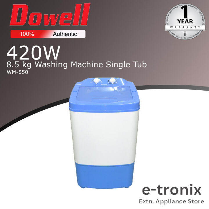 Dowell Washing Machine Single Tub WM850 8.5 kg capacity Lazada PH