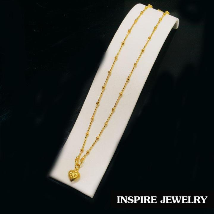 inspire-jewelry-จี้รูปหัวใจพร้อมสร้อยคอ-เลือกตามแบบที่ต้องการ-มีความยาว-ๅ16-นิ้ว-or-18นิ้ว-ให้เลือก