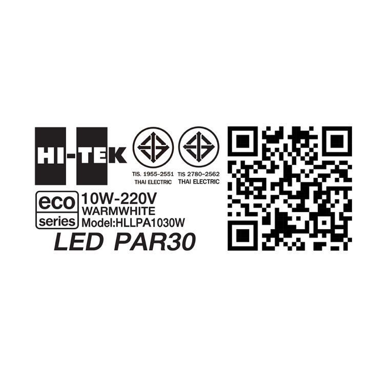 hi-tek-eco-series-หลอด-led-par30-10w-e27-แสงนวล