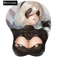 3D Breast Mouse Pad Silicone Wrist Rest Japan Anime New NieR Mousepad Chest Resist Muismat Tapis De Souris Decor 26*22cm