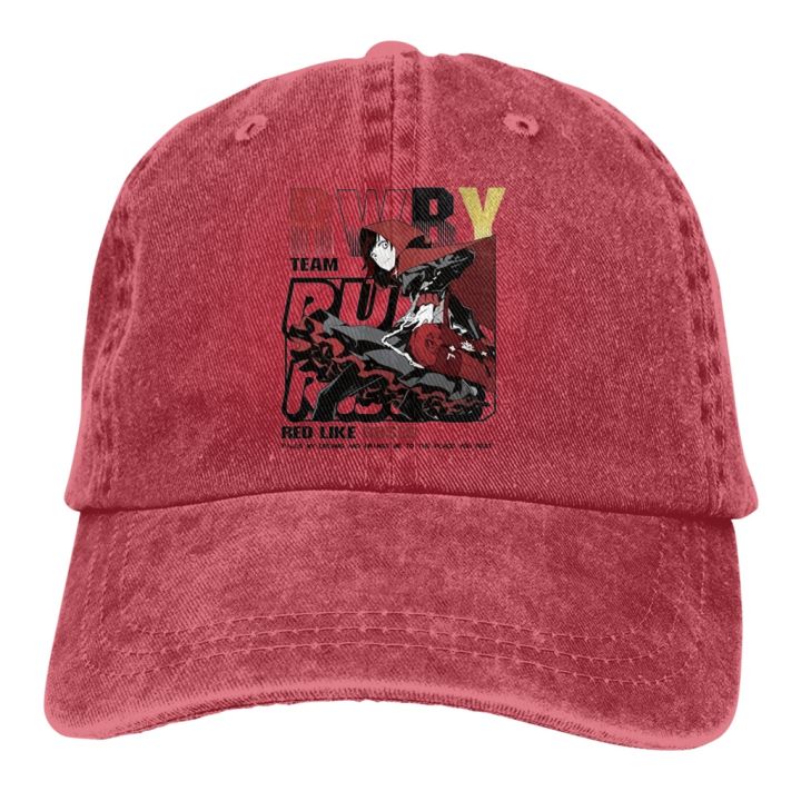 2023-new-fashion-anime-9527-ruby-rose-weiss-schnee-party-sports-wear-anime-sneakerhead-fashion-cowboy-cap-casual-baseball-cap-outdoor-fishing-sun-hat-mens-and-womens-adjustable-unisex-golf-hats