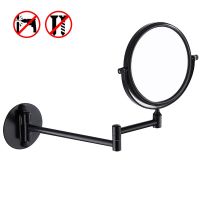 ❦○ Bathroom Makeup Mirror Double Side 3x to 1x Magnification 360 Degrees Rotate Cosmetic Mirror 8 Round Wall Mounted Mirrors