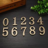 ☬ Retro Metal Bronze House Number Door Plate Custom Sign Door Number Sticker Plaque Hotel Apartment Villa Home Door Plate