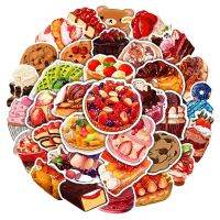 ☜┋▲ 10/20/50pcs Trendy Various Sweets Dessert Stickers Pie Cheese Cake Pudding Cream Tiramisu Cute Sticker for Kids Girls Gift