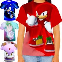 ( In Stock) Sonic the Hedgehog T-shirt for Kids Girl Summer Shirt