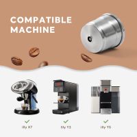 【YF】 Filtro recarregável da cápsula do café reusável metal de aço inoxidável para illy x7 y3 máquinas y5