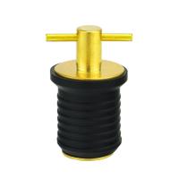 1inch Twist Type Brass Rubber Drain Plug Livewell Marine Boat Accessories