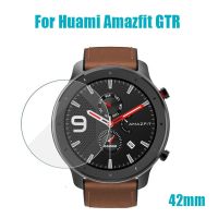 2ชิ้น Jam Tangan Ungu ถนอมสายตา/กระจกนิรภัยฟิล์มใสปกป้องหน้าจอสำหรับ AMAZFIT GTR สมาร์ทวอท์ช42/47Mm อุปกรณ์เสริมสายใหม่