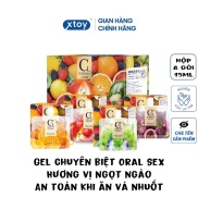 Gel bôi trơn chuyên biệt Oral Cokelife hộp 8 gói, 4 hương vị ngọt ngào