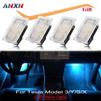 [ANYA Auto Parts] สำหรับ Tesla รุ่น3 Ysx Ultra Bright ภายในหลอดไฟ LED ชุดอุปกรณ์เสริม Fit Trunk Frunk ประตู Puddle เท้าไฟดี