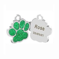 1pc Personalized Cat Dog ID Tag Free Engraving For Doggie Collar Pet Charm Name Pendant Necklace Puppy Accessory