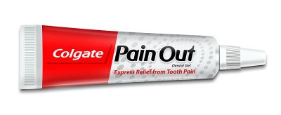 "Colgate pain out คอลเกตแก้ปวดฟันฉับพลัน 10g. 3pack