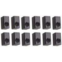 12 Pieces Guitar Tremolo Bridge Saddle Clamp Pressure Lock String Insert Metal Block for Electric Guitar Parts