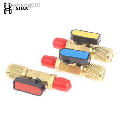 1/4 Male To 1/4 Female Straight Ball Valve Charging Hoses Manifold Accessories