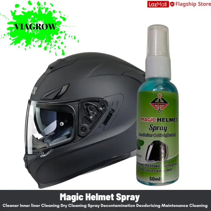 💯Magic Helmet Spray Care 50ml Disinfectant and Deodorizer Spray