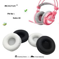 Morepwr New Upgrade Replacement Ear Pads for Sades A6 Headset Parts Leather Cushion Velvet Earmuff Sleeve Cover