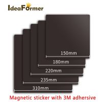 Magnetic Base 150/180/220/235/310mm Sticker With 3M Adhersive Magnetic Build Plate Tape For 3D Printer Platform Bed Ender 3 KP3S Collars