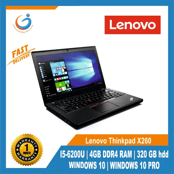Lenovo Thinkpad X260 I5-6200U /4GB DDR4 RAM / 500 GB hdd / WINDOWS 10 /  LAPTOP BAG/MOUSE/WINDOWS 10 PRO, | Lazada Singapore