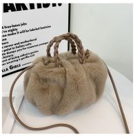 ZZOOI 2022 New Furry Bag Niche Plush Womens Bag Messenger Bag Portable Autumn and Winter Fashion  Ladies Shoulder Bag Bolsa