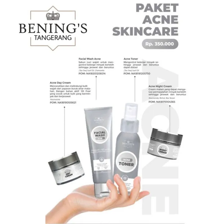 Bening Skincare / Bening Skincare Paket Acne / Bening Skincare Original ...