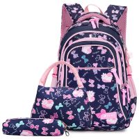 3pcs Set Waterproof Children School Bags For Girls Printing School Backpacks New Travel Bag Schoolbag Book Bag Kids Mochila