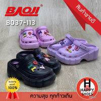 ?ส่งเร็ว?ส่งด่วน?สินค้าใหม่✨รองเท้าโฟมหุ้มหัวหญิง BAOJI รุ่น B037-113 ส้นสูง 2.5 นิ้ว FUN EVERY DAY