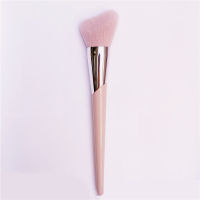 Cheek-Hugging Bronzer Makeup Brush 190 - Pink Unique-Shaped Face Powder Contour Shaping Brush Cosmetic Tools