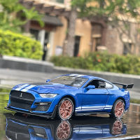 New 1:32 High Simulation Supercar Ford Mustang Shelby GT500 Car Model Alloy Pull Back Kid Toy Car 4 Open Door Childrens Gifts