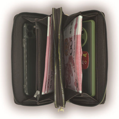 Womens Wallet Clutch Long Double Zipper Coin Purse For Men Wallets Vintage Bag portemonnees vrouwen carteira masculina