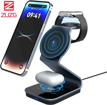 UGREEN 2-in-1 Magnetic Wireless Charging Station, with MagSafe Charging  Stand for iPhone 15/14/13/12 Series and AirPods Series 