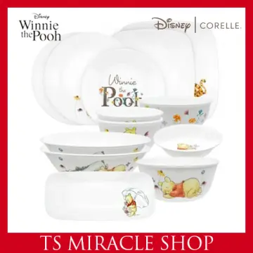 Corelle x Winnie the Pooh Squar Dinnerware 10p Set/Disney Plate,Bowl,Kitchen,USA