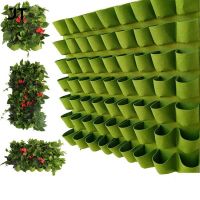 9/18 Pockets Planting Bags Wall Hanging Green Grow Bag Planter Vertical Garden Vegetable Living Garden Bag Home Supplies