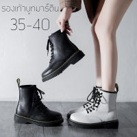 ?Everydays?Martin Boots? ใหม่ฤดูใบไม้ร่วงและฤดูหนาวรองเท้าสั้นส้นหนาเกาหลีรุ่น Wild Lace Up สไตล์อังกฤษรองเท้าส้นสูง?