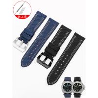 ▶★◀ Suitable for Panerai Submariner Lumino Series PAM01122 984 985 canvas nylon black watch strap for men