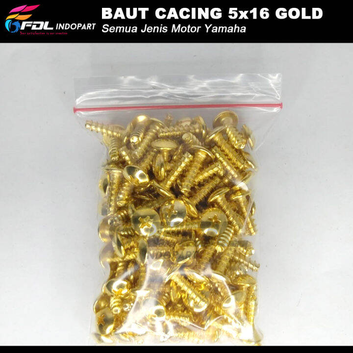 Pak Baut Cacing X Gold Baut Body Yamaha X Gold Baut Body Jupiter Mio Vega Nmax Aerok