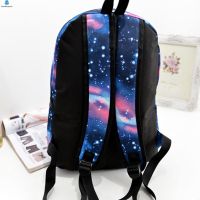 กระเป๋าเป้สะพายหลัง กันน้ํา ลาย Starry Sky Daypack พร้อมกระเป๋าด้านหน้า สําหรับเด็กผู้ชาย และผู้หญิง