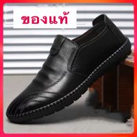 รองเท้าหนังสุภาพบุรุษ รองเท้าหนังผู้ชาย size39-44  มีกล่องรองเท้าให้（สีดำ）รุ่น CDM302