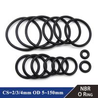 ☞◘☊ 100pcs NBR O Ring Seal OD 5 150mm CS 2 3 4 mm Automobile Nitrile Rubber Washer Round O-Type Corrosion Oil Resist Sealing Gasket