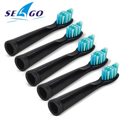 Seago หัวแปรงสีฟันไฟฟ้าขนนุ่มดูปองท์การเปลี่ยนหัวแปรงหัวทันตกรรมทำความสะอาดได้อย่างแม่นยำสำหรับ SG507/575/551