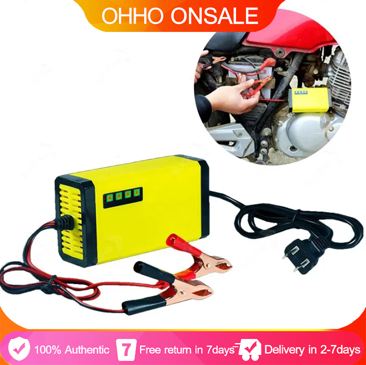 🔝Original+ 24 hours delivery Car Battery Charger For Motorcycle 12V