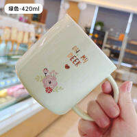 [COD] Paipai Niu Creative Fresh Leaf Bone China Ceramic Cup ins แก้วลายการ์ตูนน่ารักแก้วน้ำมูลค่าสูง